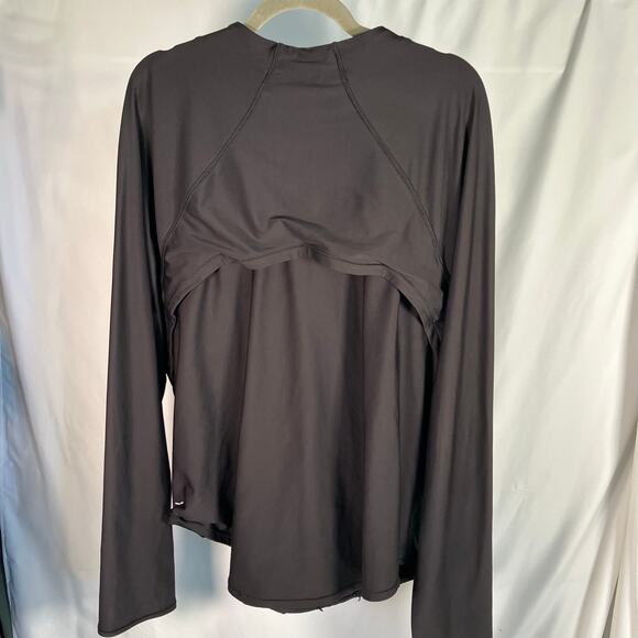 Old Navy Active Powersoft Go-Dry Zip Jacket Black Plus Size 4X Stretch - Picture 3 of 12